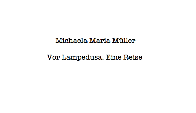 Vor Lampedusa
